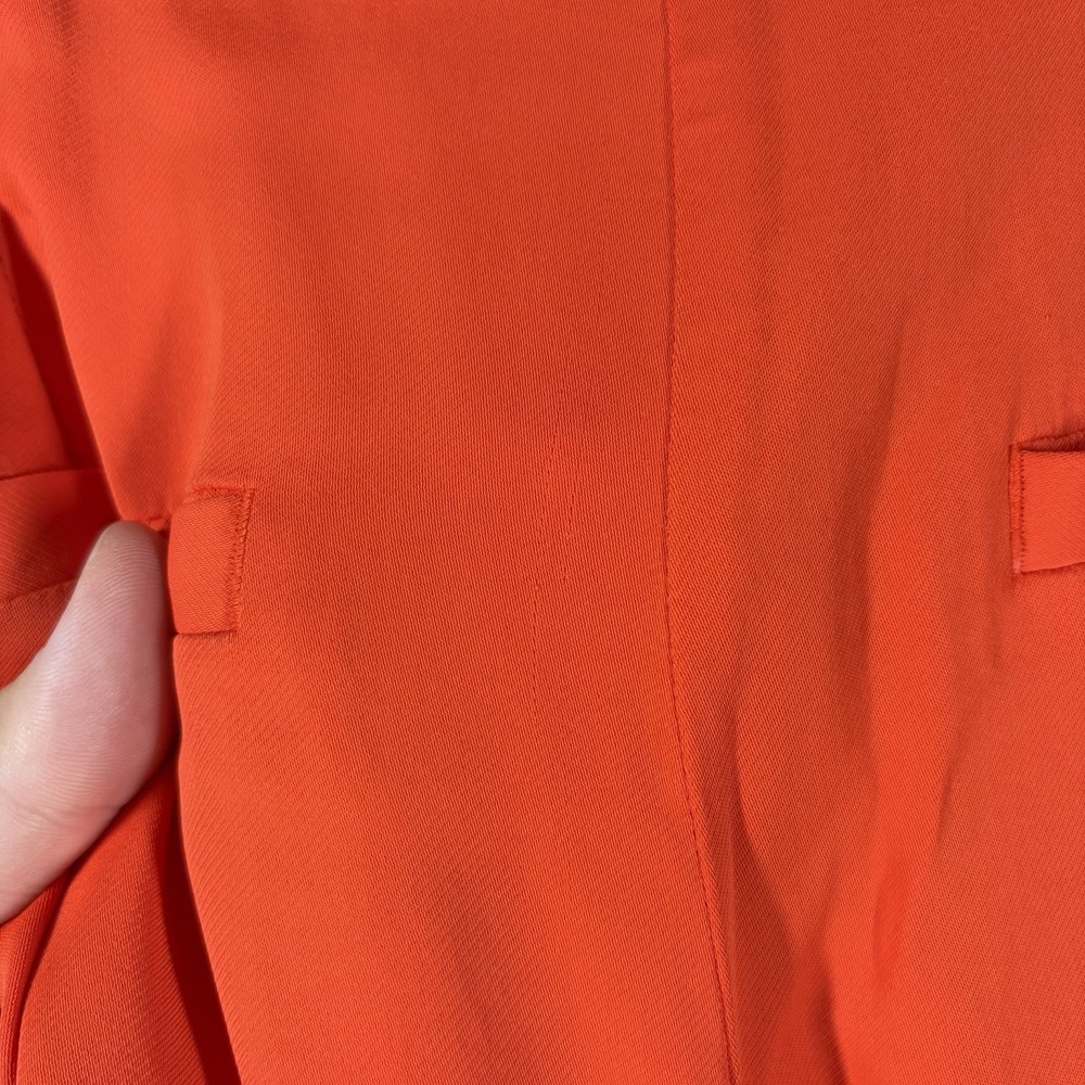 Boden Bright Orange Wide Leg Trousers Size 8 Flowy Dopamine Career Modern - Picture 5 of 10